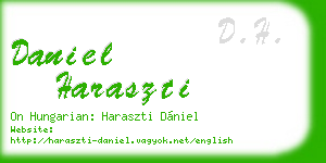 daniel haraszti business card