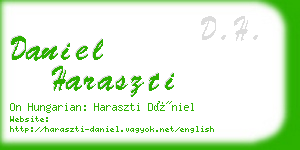 daniel haraszti business card